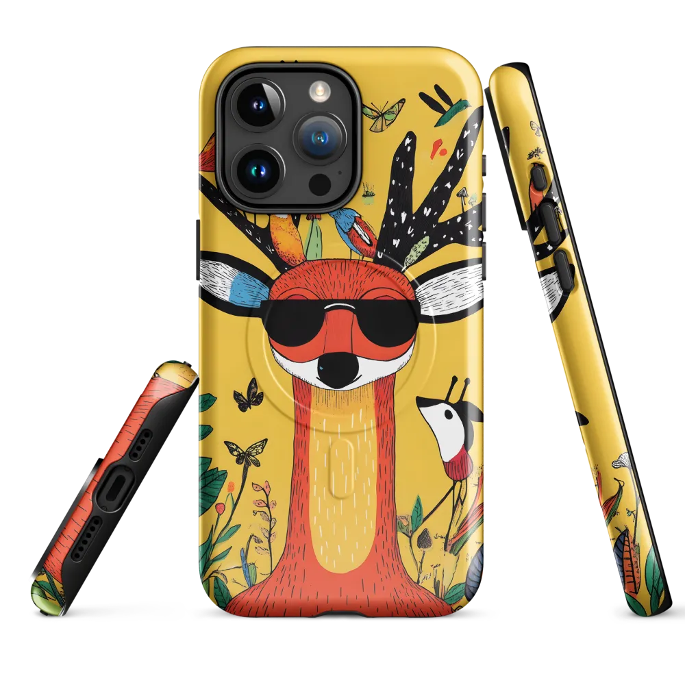 Playful Deer with Sunglasses