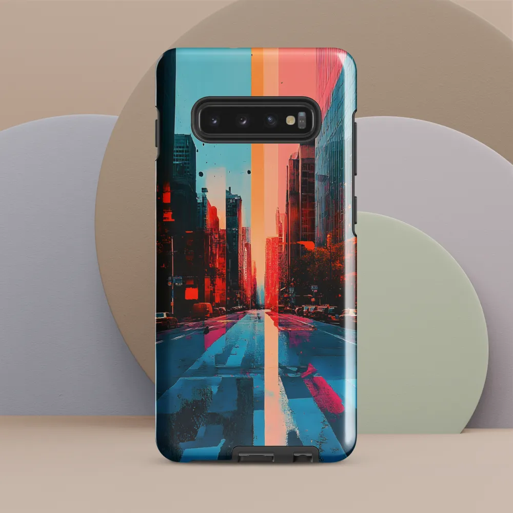 Urban Symphony: A Surreal Encounter | Phone Case |  S10 Plus | Tough Case | Glossy