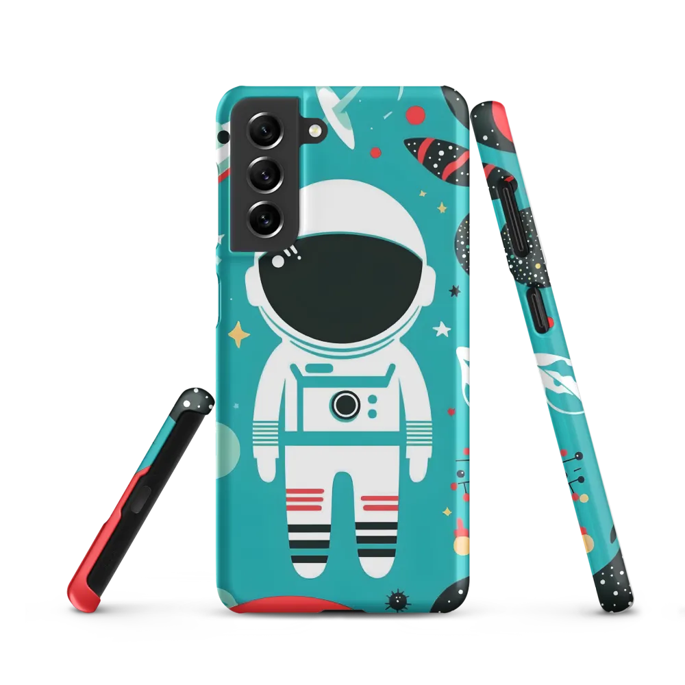 Whimsical Astronaut in Cosmic Wonderland