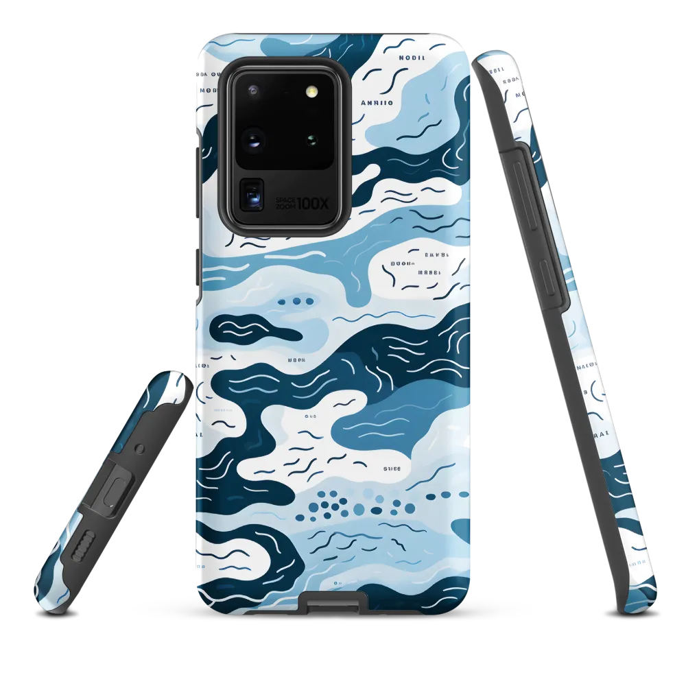 Flowing Waters: An Abstract Journey | Phone Case |  S20 Ultra | Tough Case | Matte