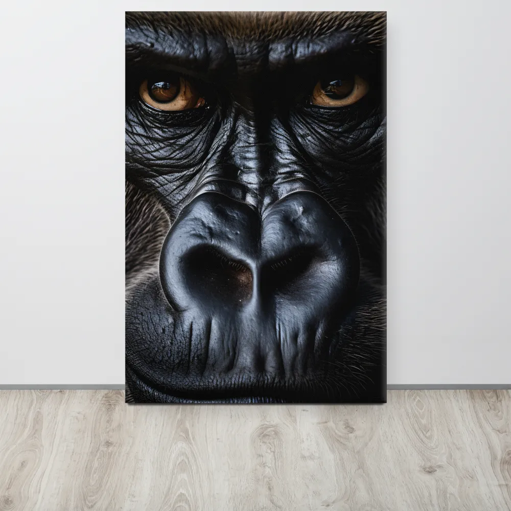 Gaze of the Wild: A Gorilla's Portrait