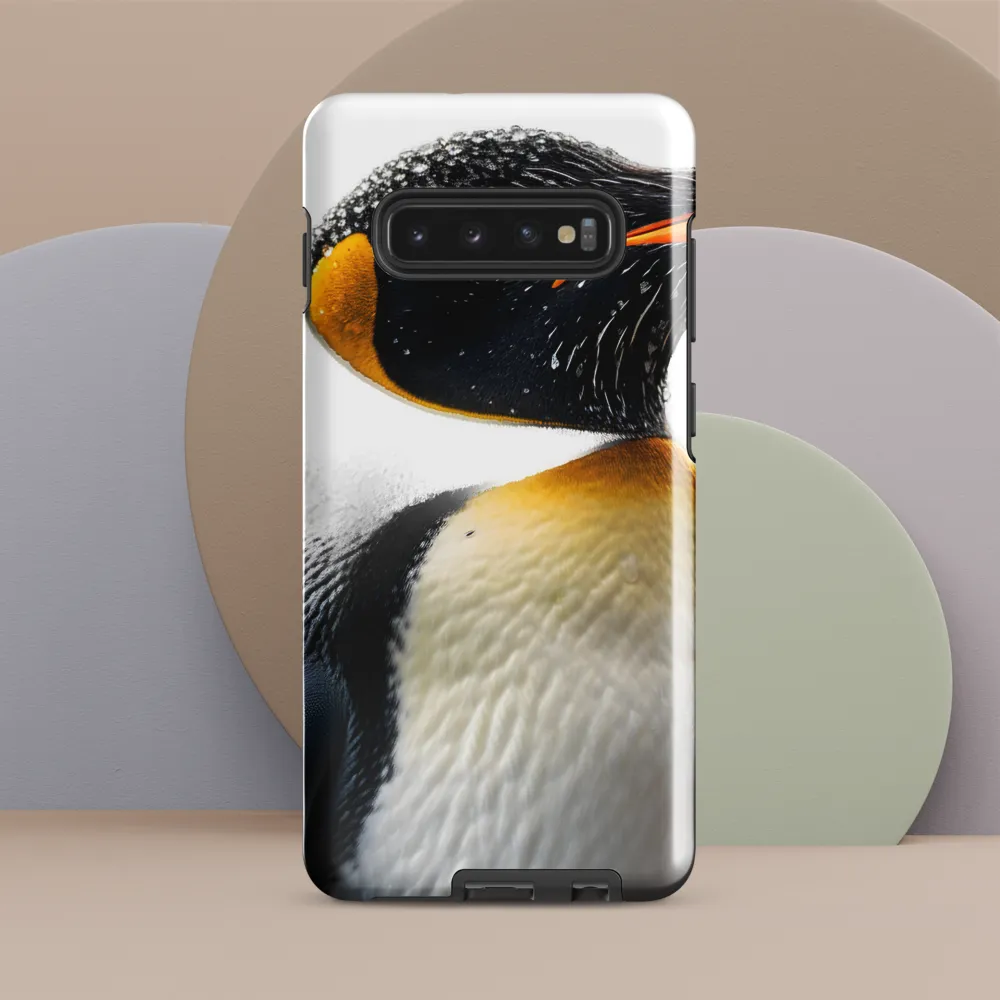 Majesty in the Snow: A Portrait of the Emperor Penguin | Phone Case |  S10 Plus | Tough Case | Glossy