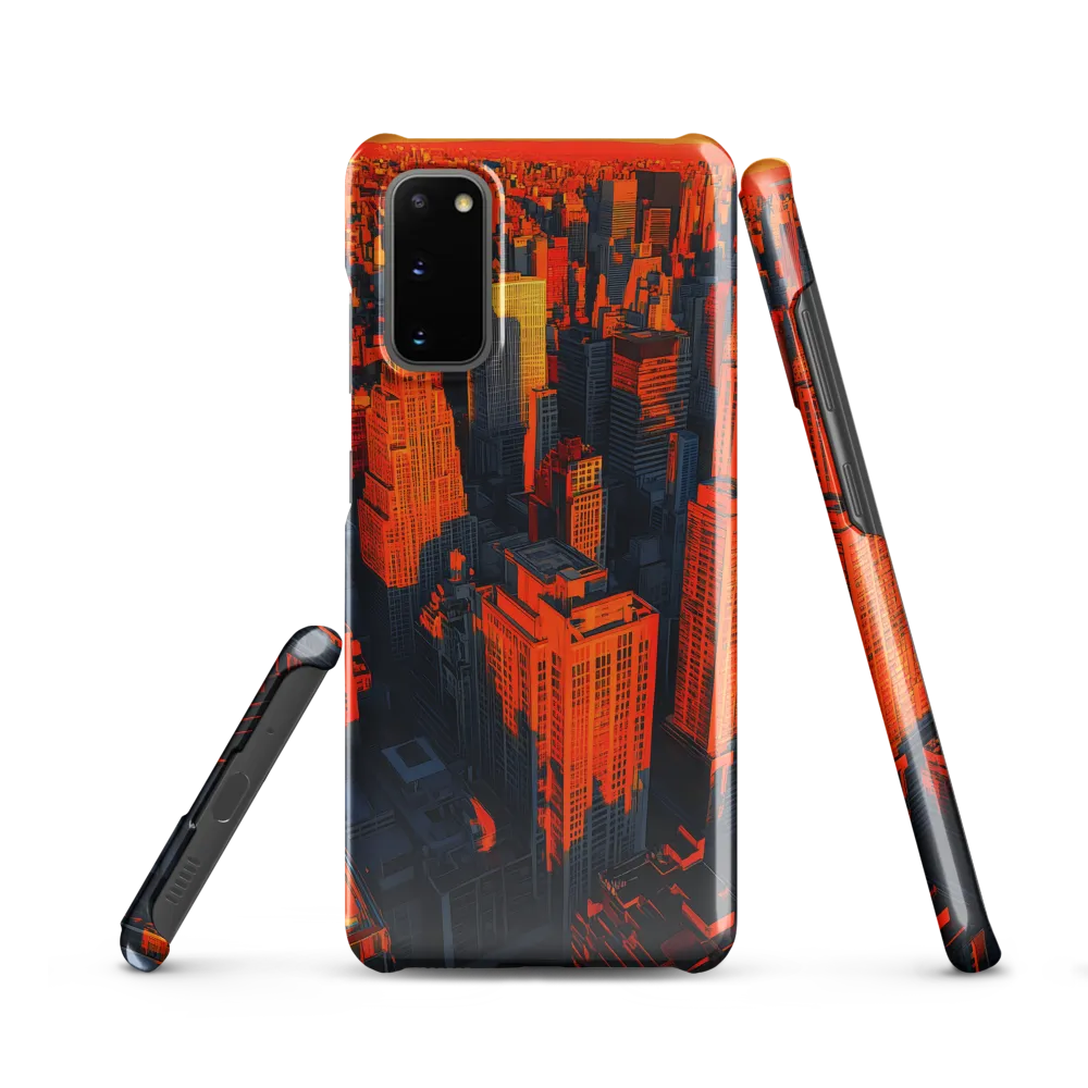 Urban Dawn: A Digital Ode to Skyscrapers | Phone Case |  S20 | Snap Case | Glossy