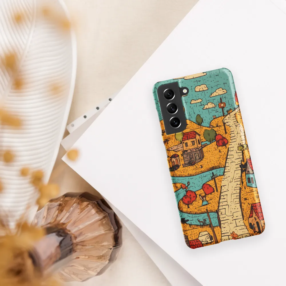 Whimsical Village Landscape