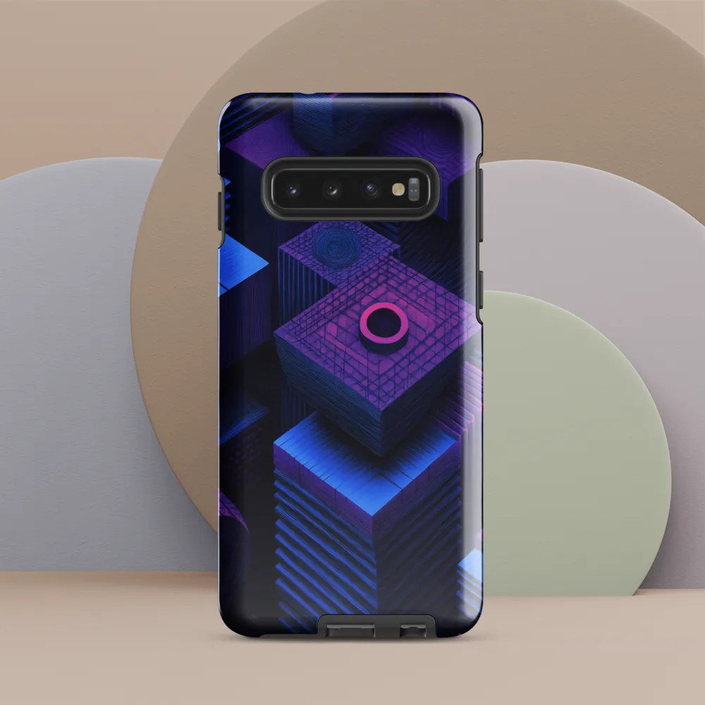 Geometric Dreams in Blue and Purple