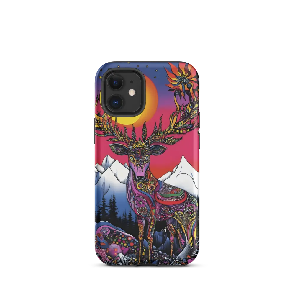Mystical Majesty of the Psychedelic Deer | Phone Case |  12 mini | Tough Case | Matte
