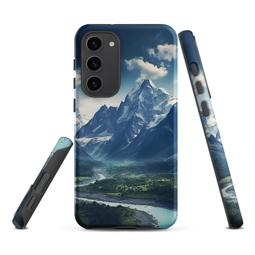 Majestic Serenity: A Landscape of Mountains and Rivers | Phone Case |  S23 Plus | Tough Case | Matte