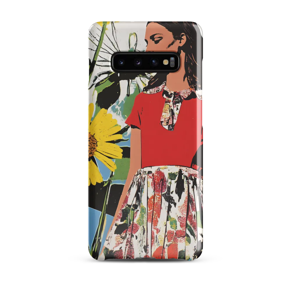 Floral Symphony in Red | Phone Case |  S10 Plus | Snap Case | Glossy