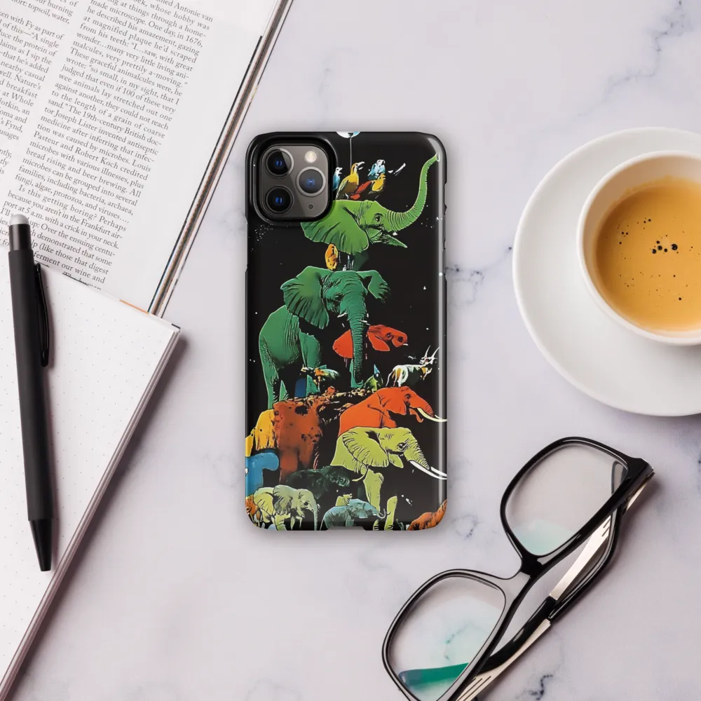 The Playful Tower of Elephants | Phone Case |  11 Pro Max | Snap Case | Glossy