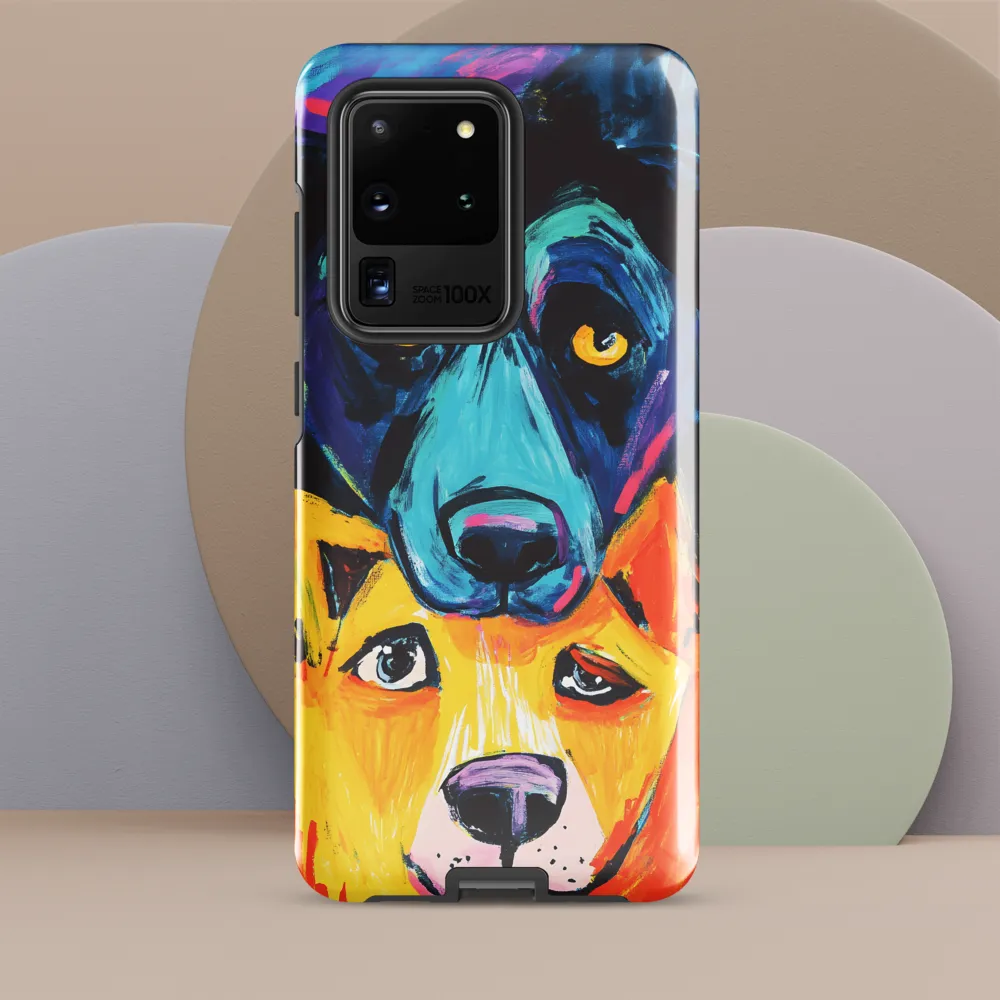 Vibrant Companions: An Expression of Canine Spirit