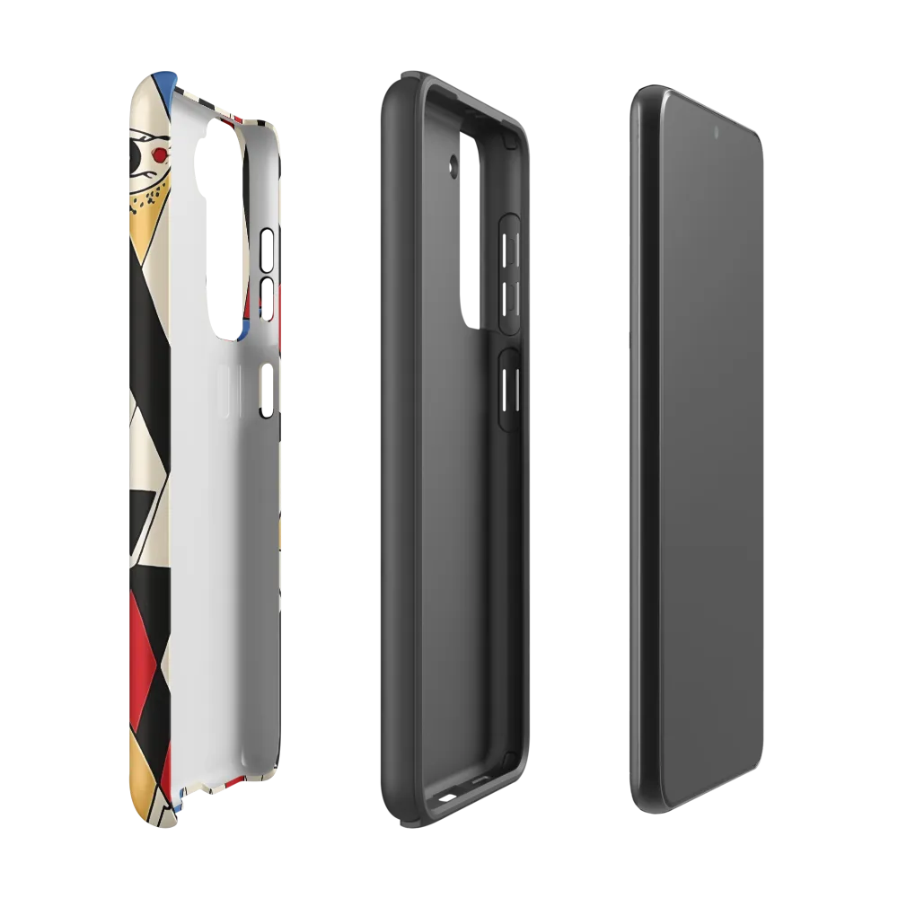Dynamic Geometric Symphony | Phone Case |  S21 | Tough Case | Matte