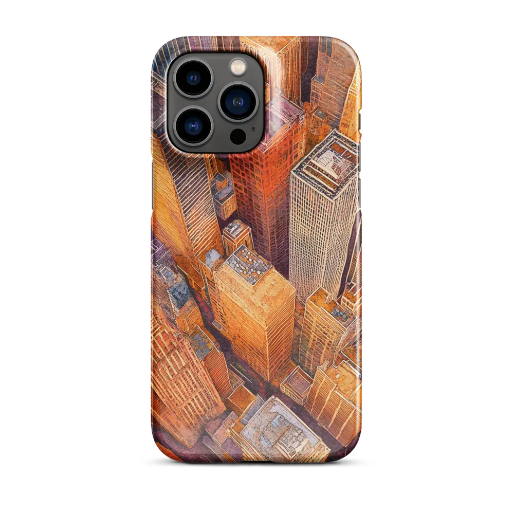 Urban Symphony in Orange and Purple