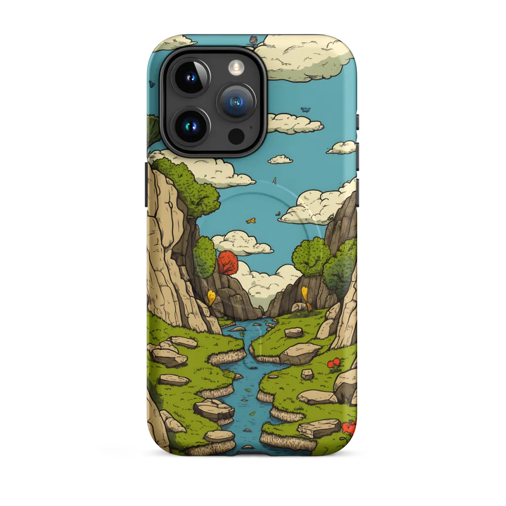 Whimsical Serenity: A Canyon Landscape