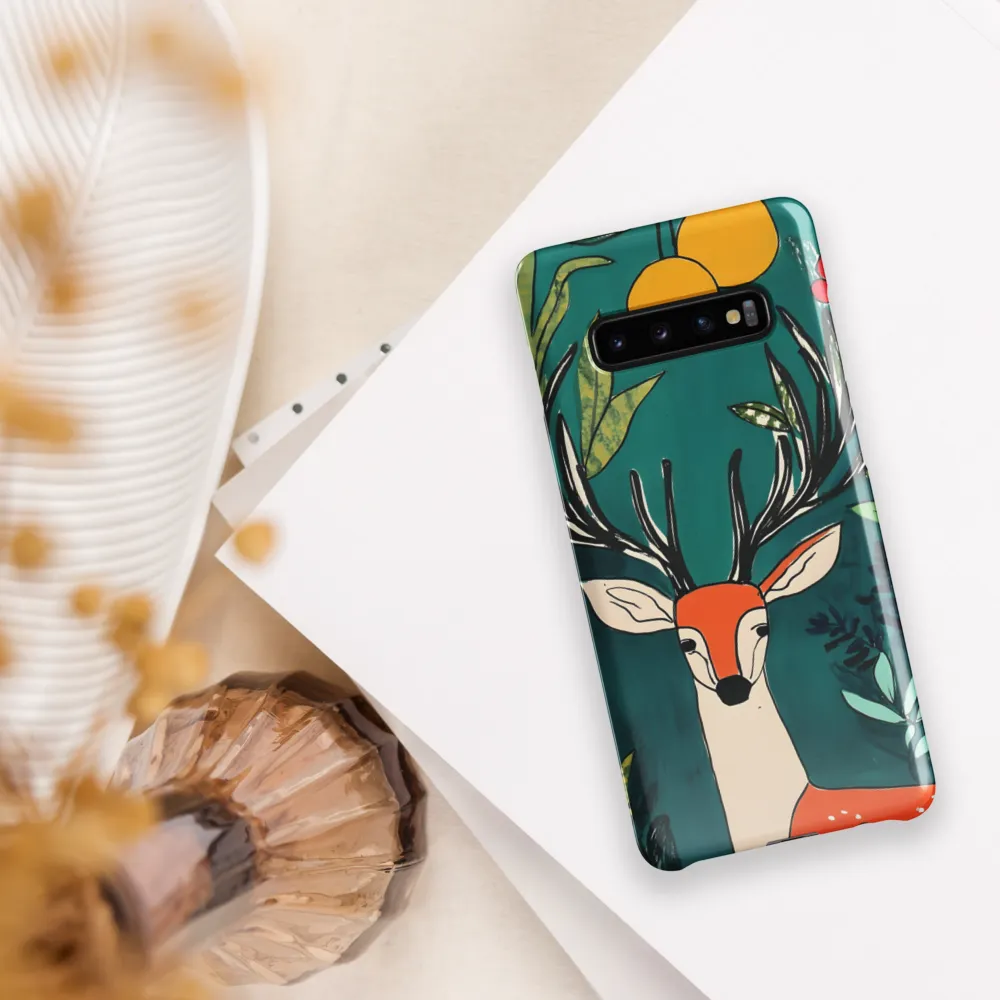 Nature's Embrace: The Majestic Deer | Phone Case |  S10 Plus | Snap Case | Glossy