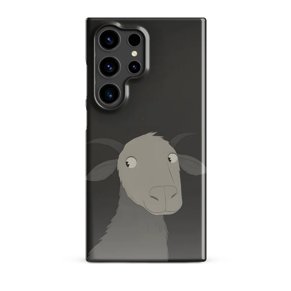 Whimsical Goat in Darkness