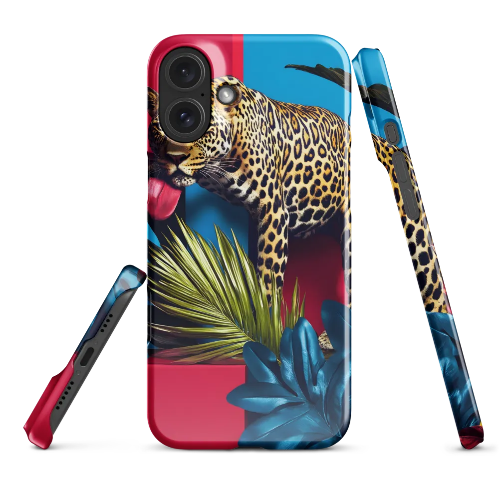Playful Leopard in Vibrant Paradise