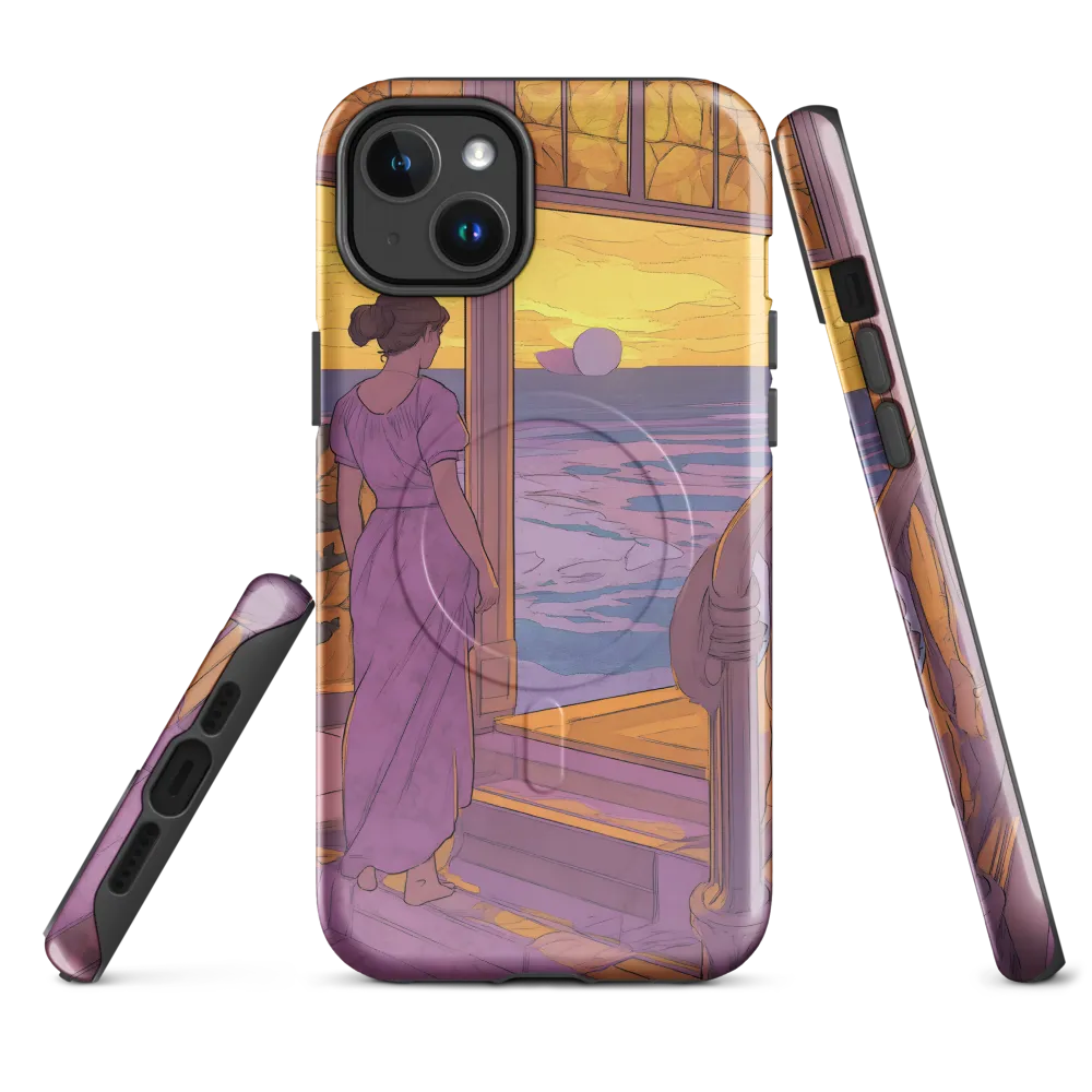 Whispers of the Sunset | Phone Case |  14 Plus | MagSafe® Tough Case | Glossy
