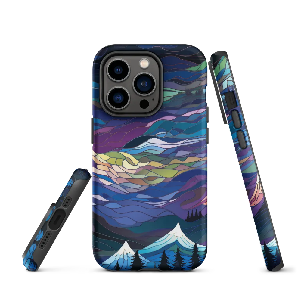 Twilight Peaks: An Abstract Mountain Landscape