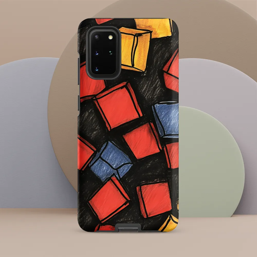 Vibrant Geometry in Motion | Phone Case |  S20 Plus | Tough Case | Matte