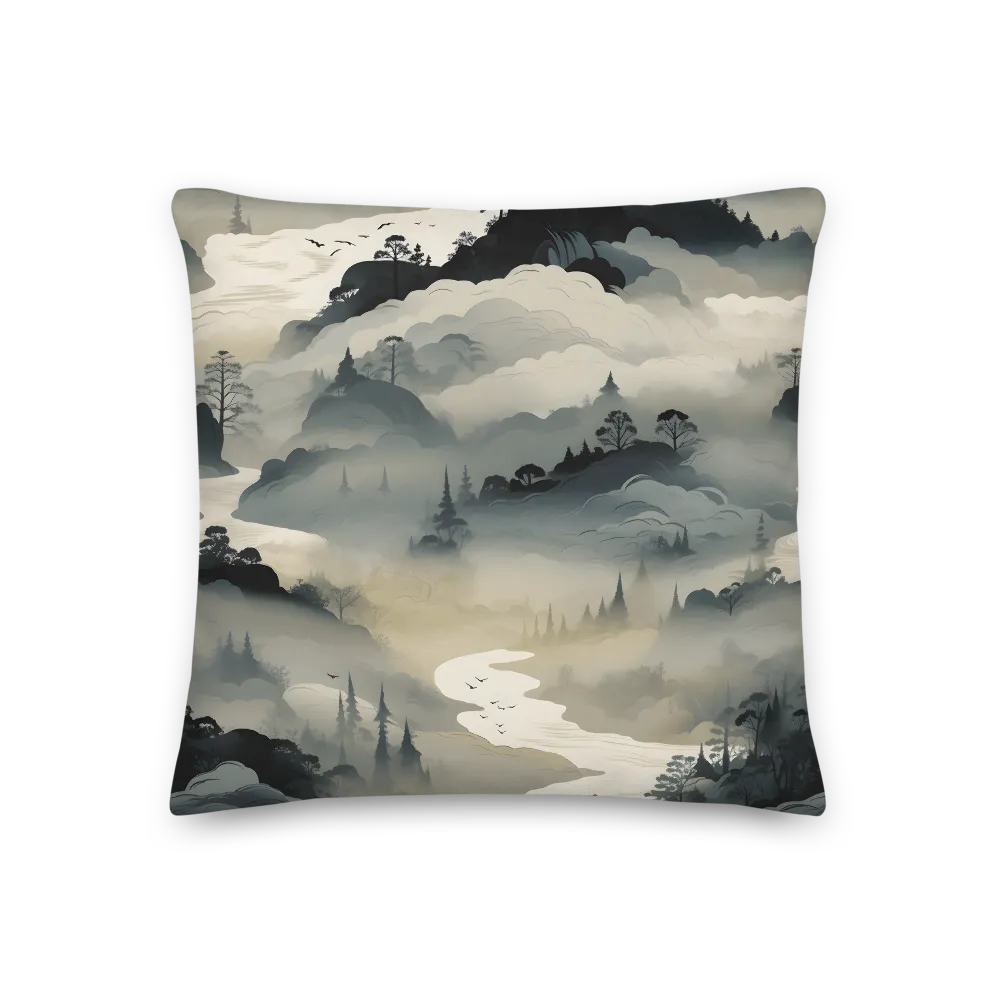 Whispers of the Misty Landscape | Pillow | 18″×18″