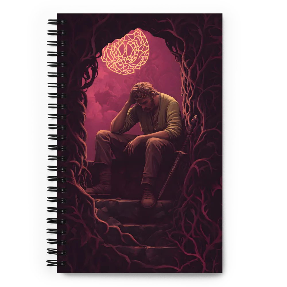 In the Depths of Contemplation | Spiral Notebook