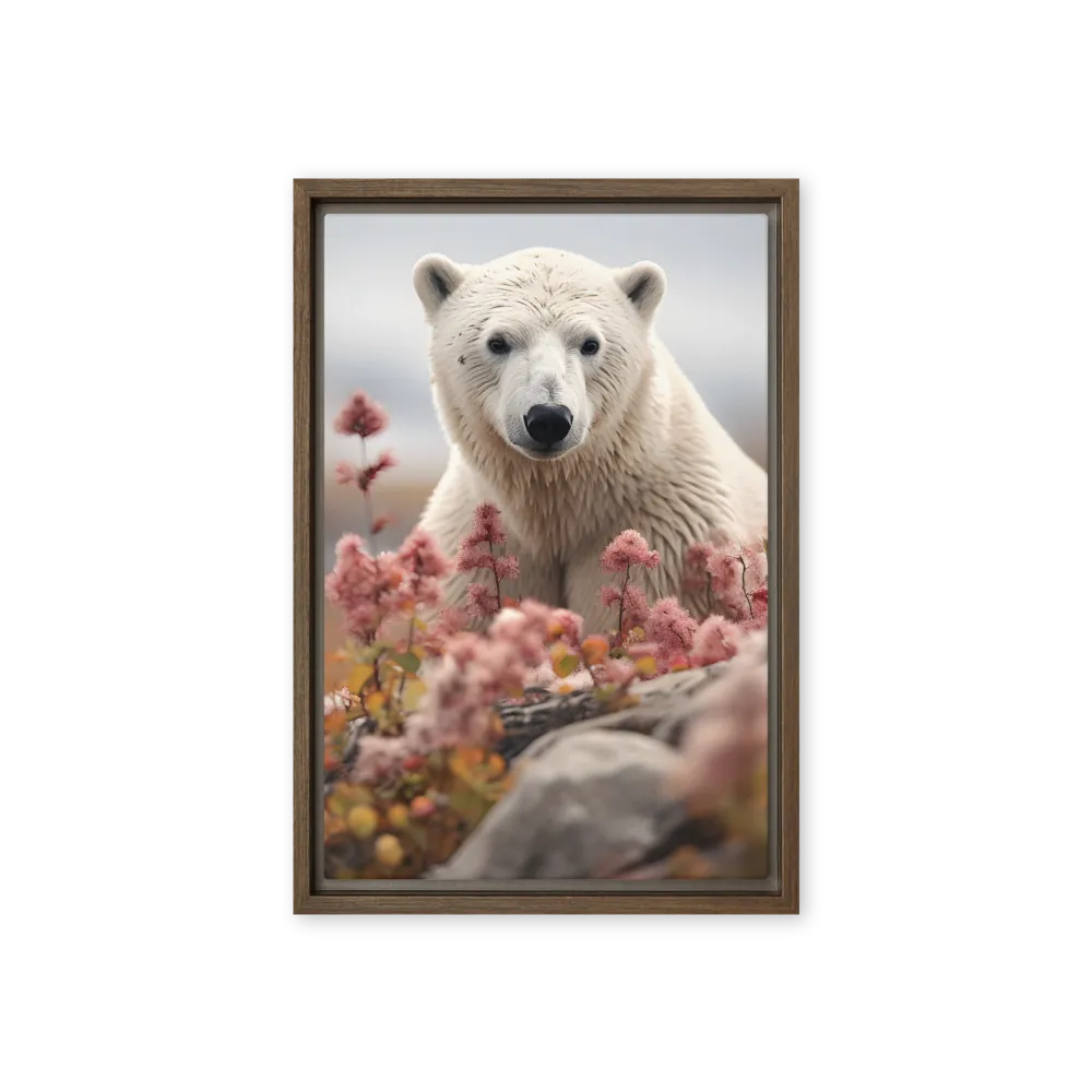 Curiosity Among Blooms: The Polar Bear