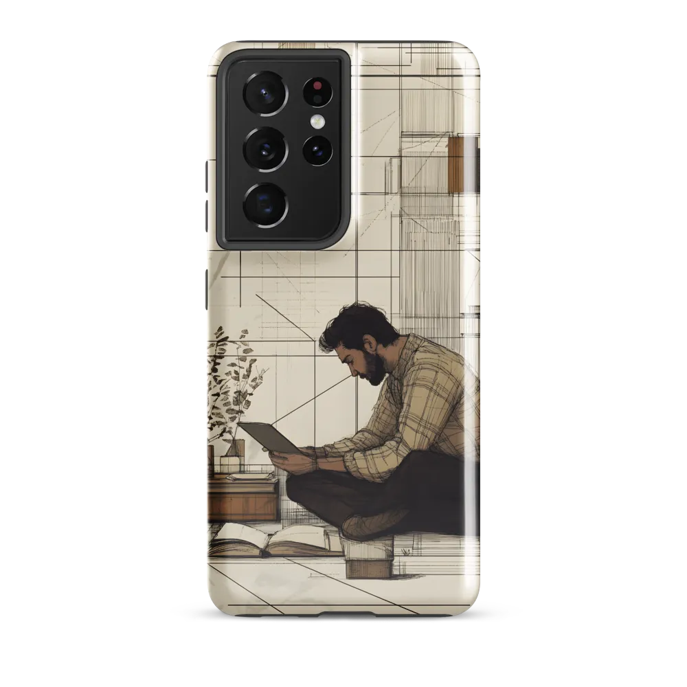 Quiet Reflections in Line | Phone Case |  S21 Ultra | Tough Case | Glossy