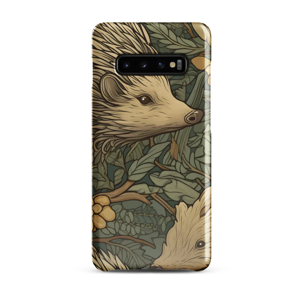 Whimsical Hedgehog Garden | Phone Case |  S10 Plus | Snap Case | Glossy