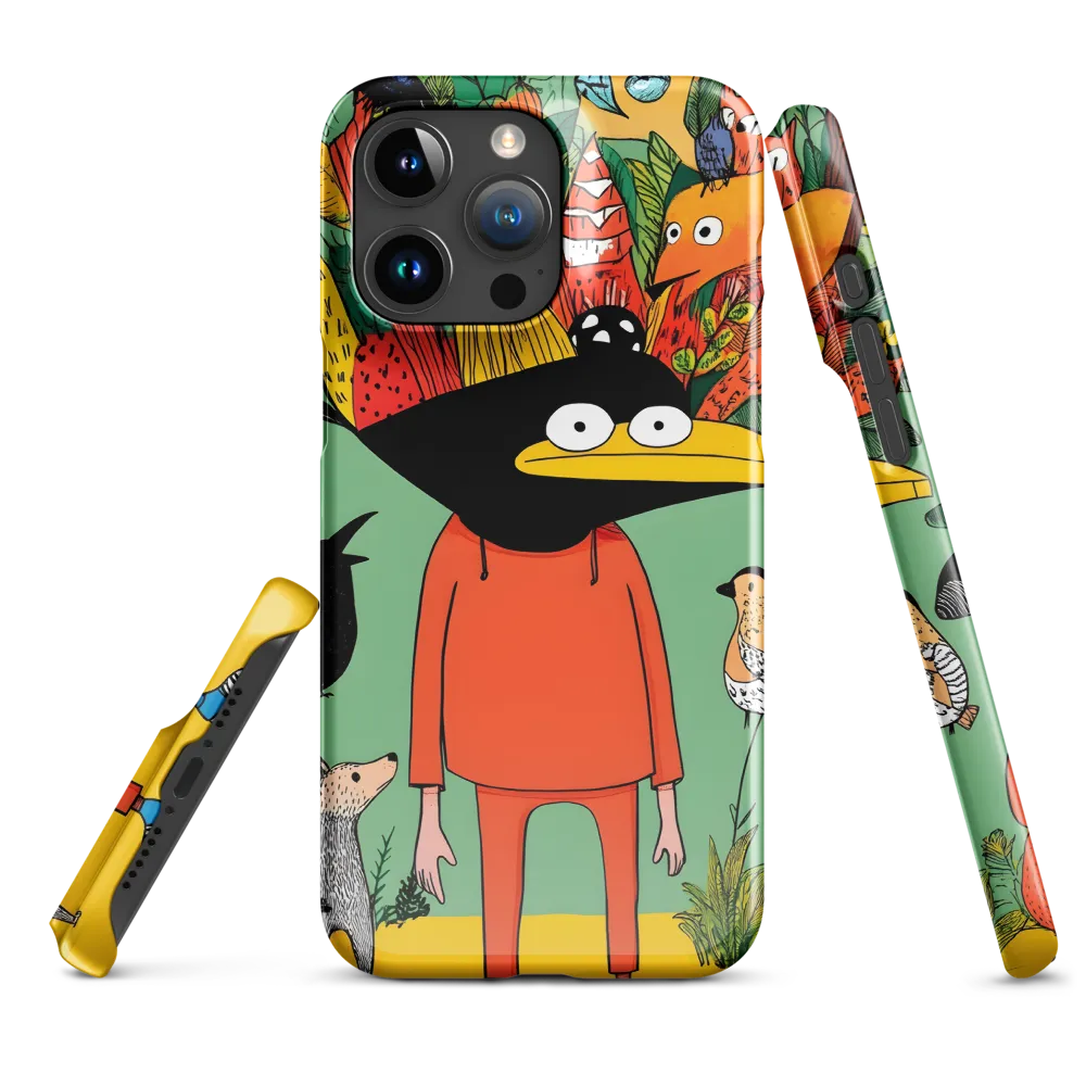 Whimsical Encounter in a Colorful Jungle