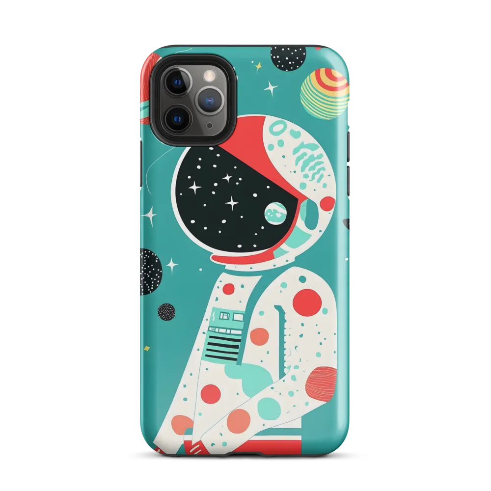 Cosmic Explorer: A Playful Journey Through Space | Phone Case |  11 Pro Max | Tough Case | Glossy