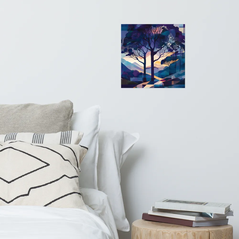 Tranquil Geometry: A Journey Through Color | Poster | 14″×14″