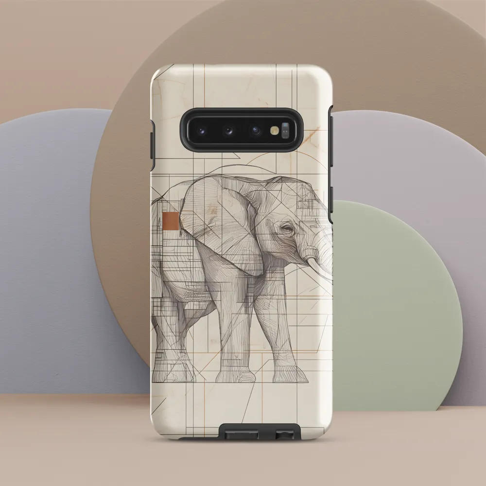 Geometric Elegance: The Steel Elephant