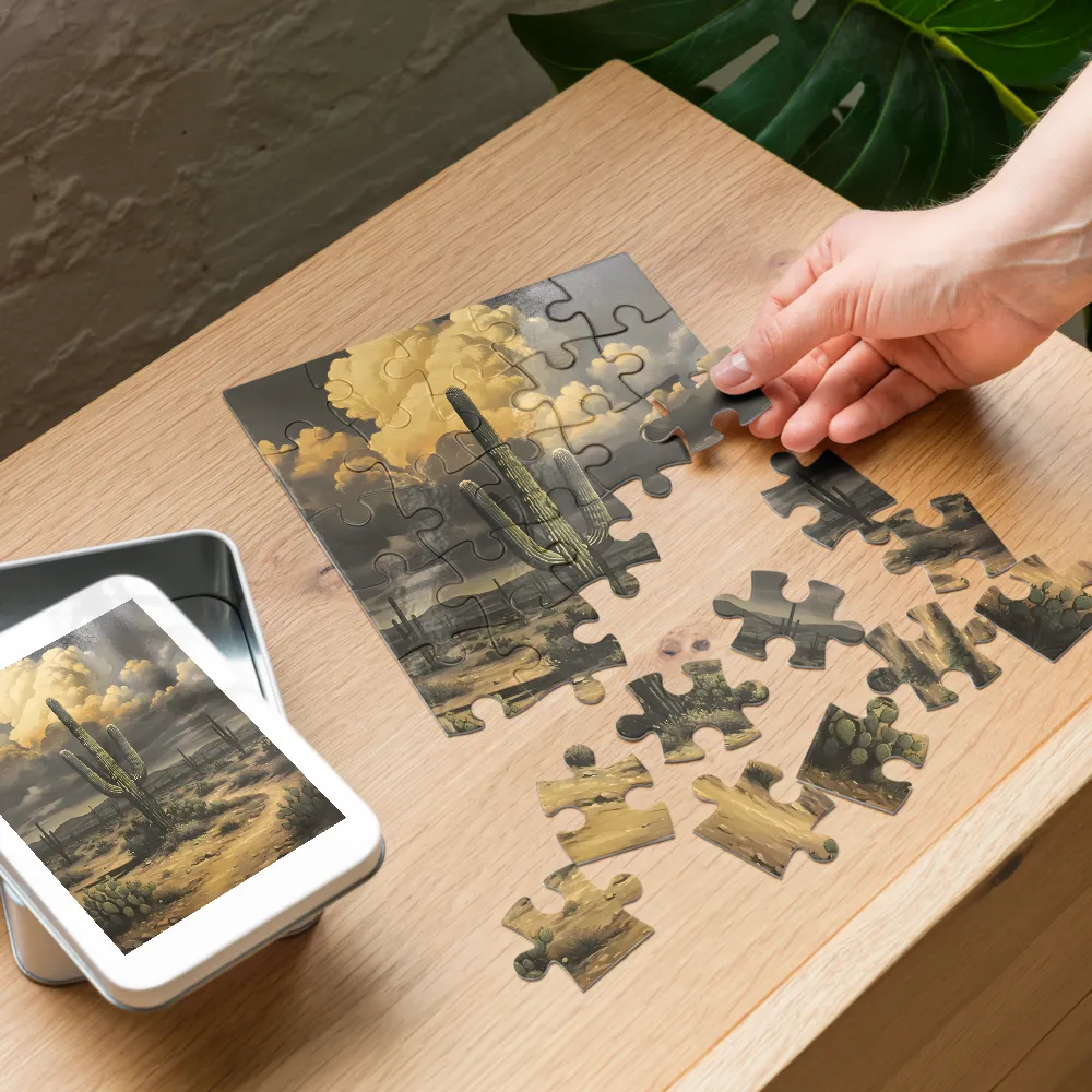 Desert Sentinel 
 Jigsaw Puzzle in Tin Box