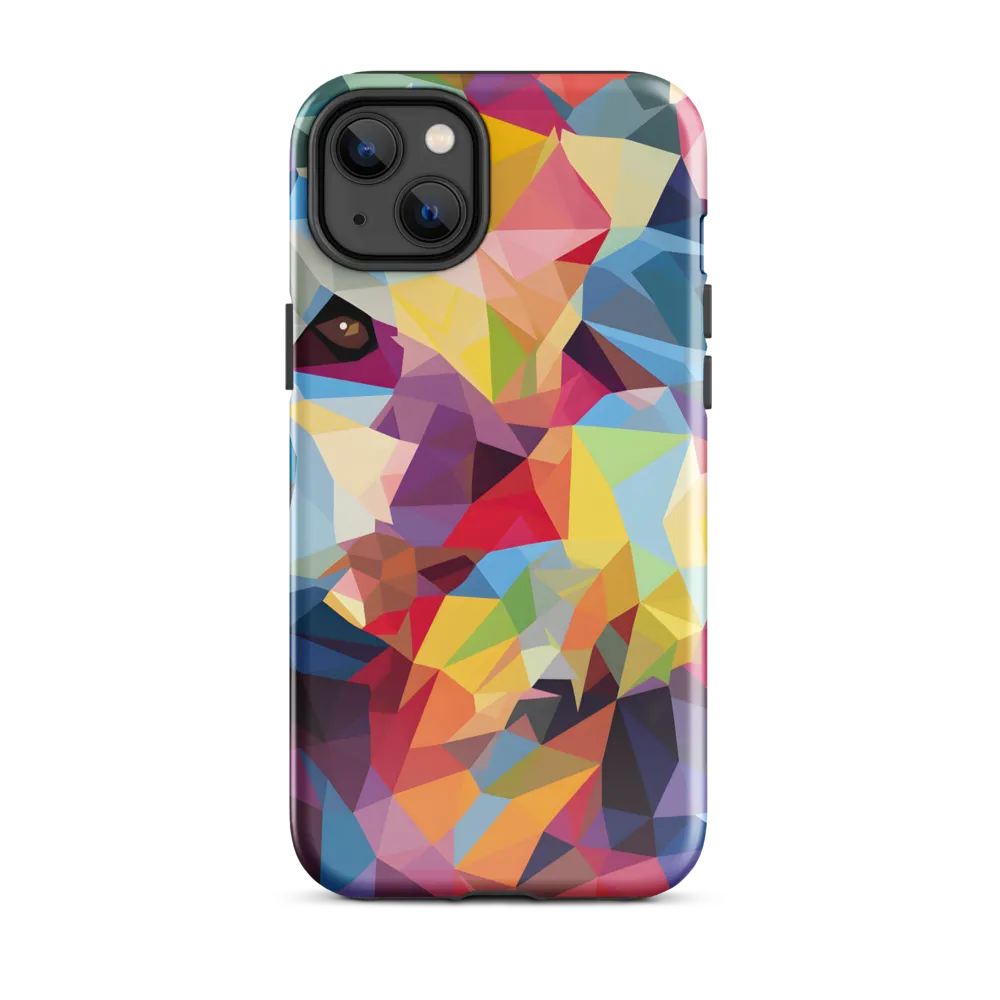 Playful Geometry: The Bear's Face | Phone Case |  14 Plus | Tough Case | Glossy