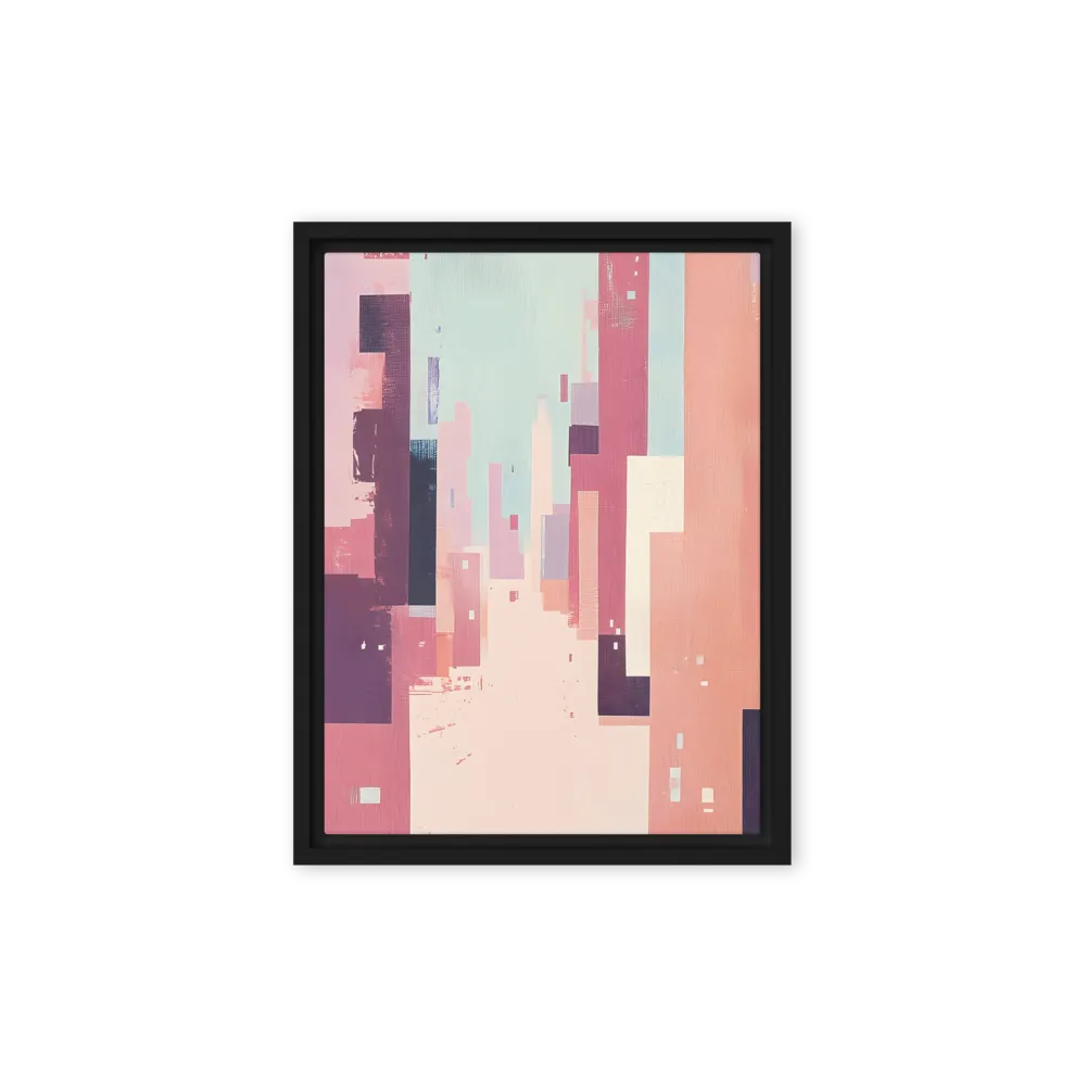Tranquil Cityscape | Canvas with Black Frame | 9″×12″