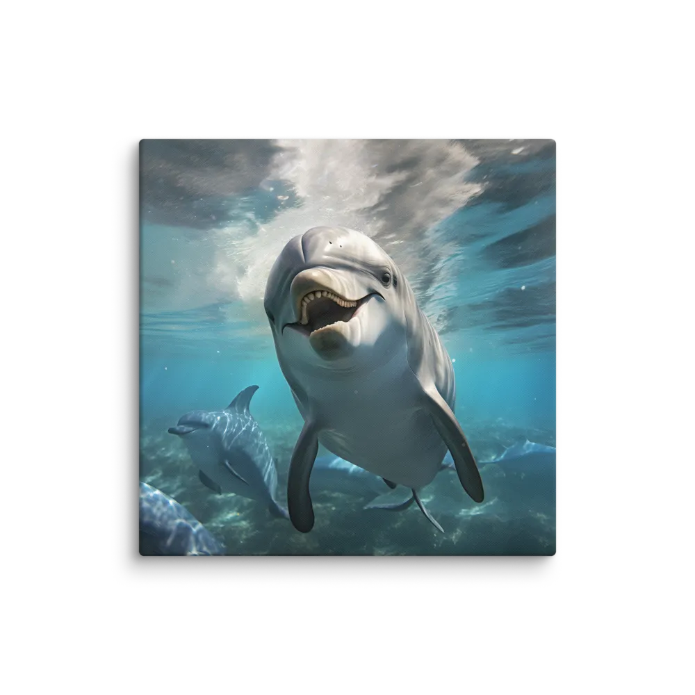 Beneath the Waves: A Dolphin's Dance