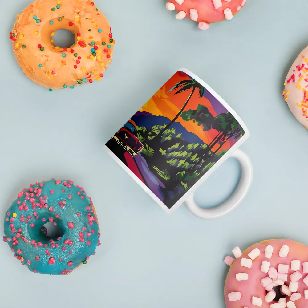 Sunset Drive | Mugs | Multiple Sizes & Colors