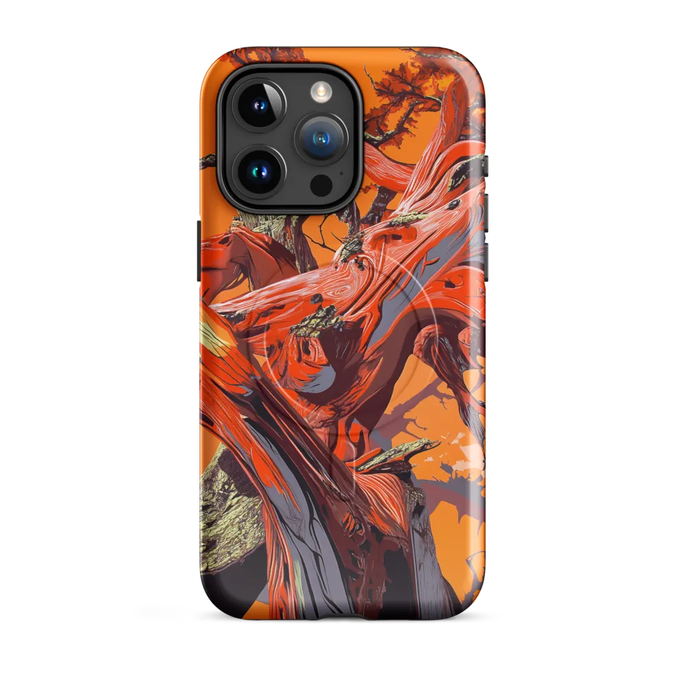 Life in Motion: An Abstract Tree | Phone Case |  15 Pro Max | MagSafe® Tough Case | Glossy