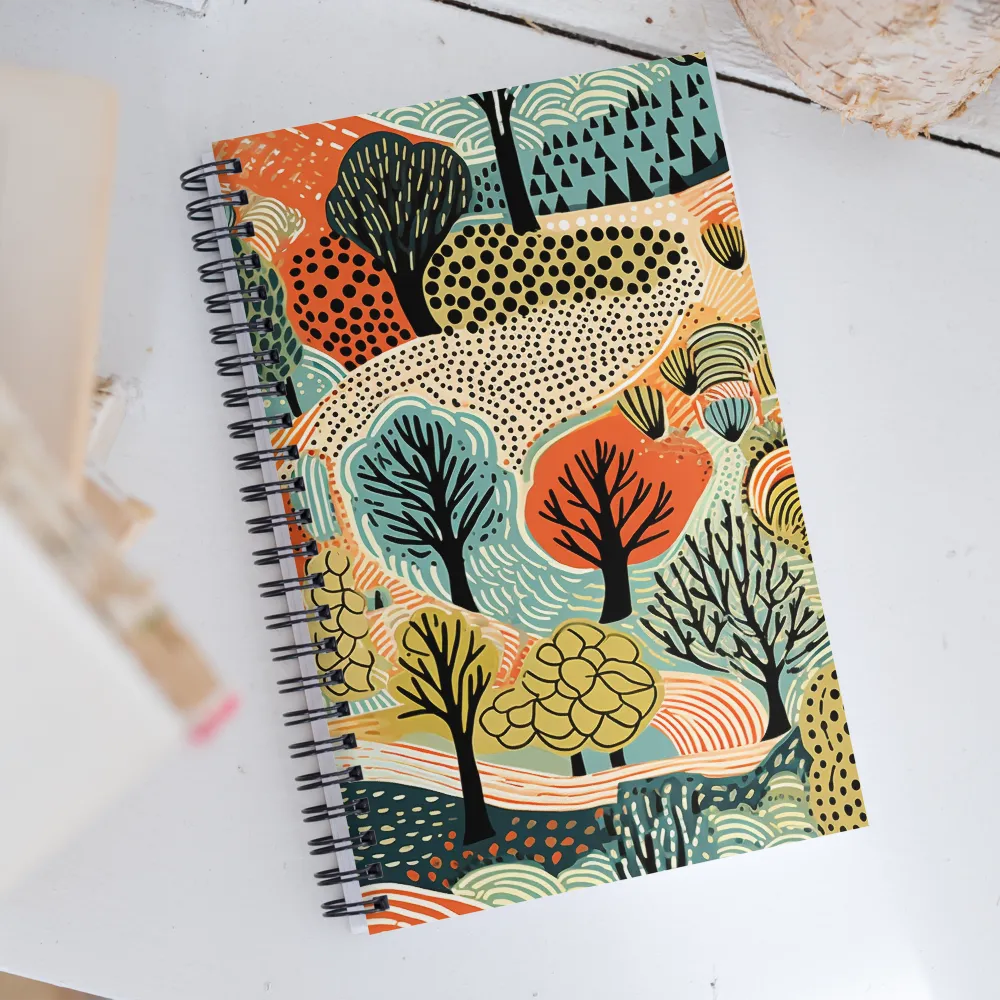 Whimsical Forest Patterns | Spiral Notebook