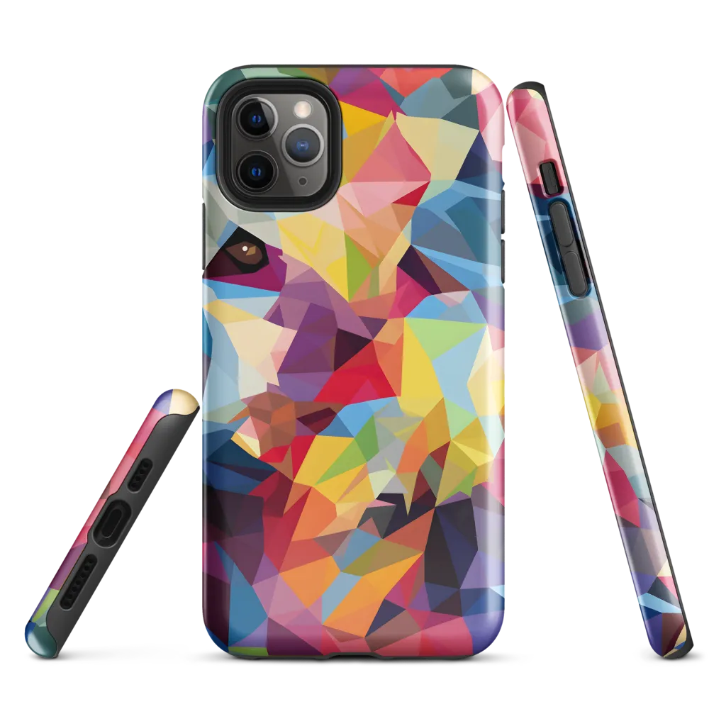 Playful Geometry: The Bear's Face | Phone Case |  11 Pro Max | Tough Case | Glossy