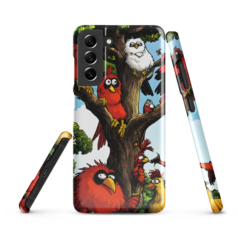Whimsical Avian Gathering