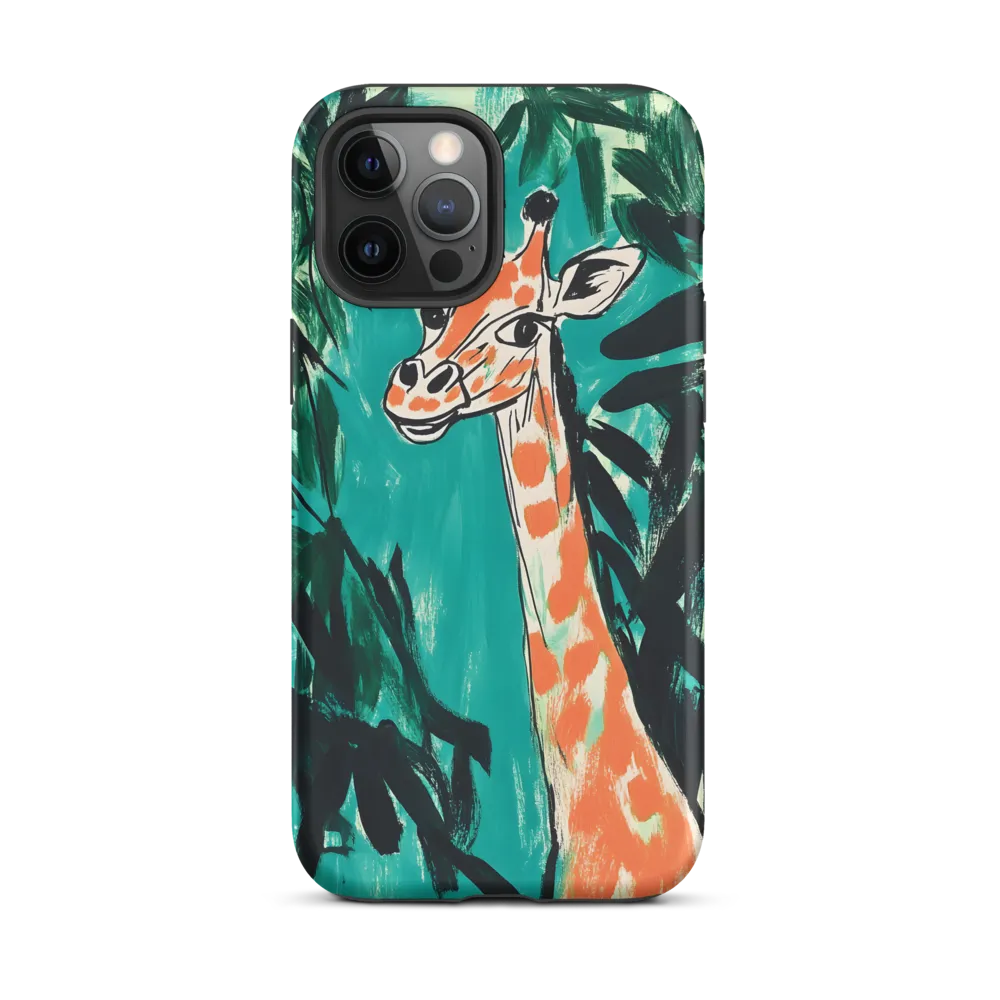 Curious Giraffe in Lush Greenery | Phone Case |  12 Pro Max | Tough Case | Matte