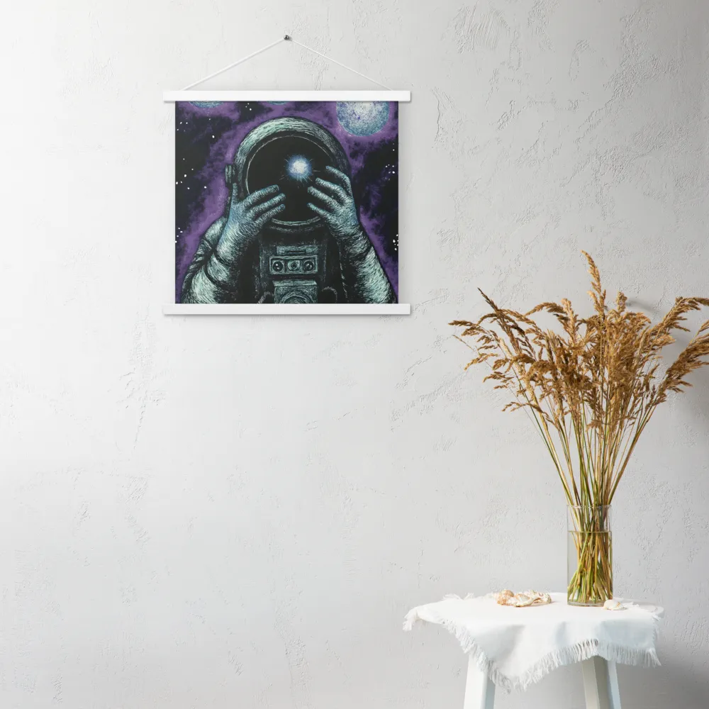 Beyond the Stars | Poster With White Wood Hanger | 18″×18″