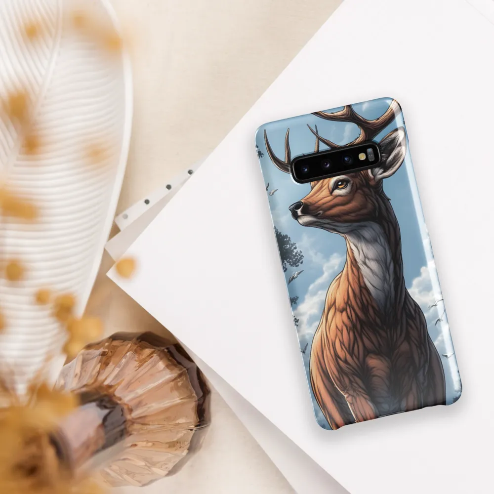 Majestic Serenity: The Deer in Nature | Phone Case |  S10 Plus | Snap Case | Glossy