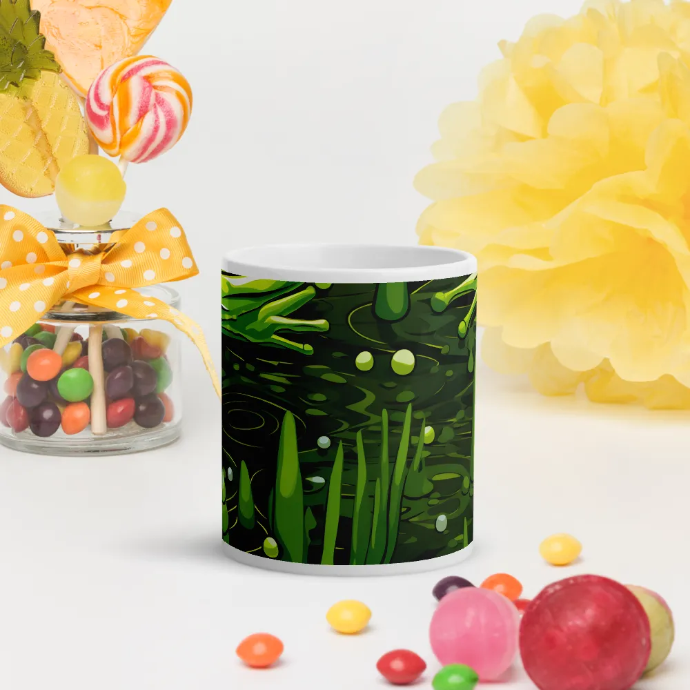 Green Harmony: Life Beneath the Surface | Mugs | Multiple Sizes & Colors