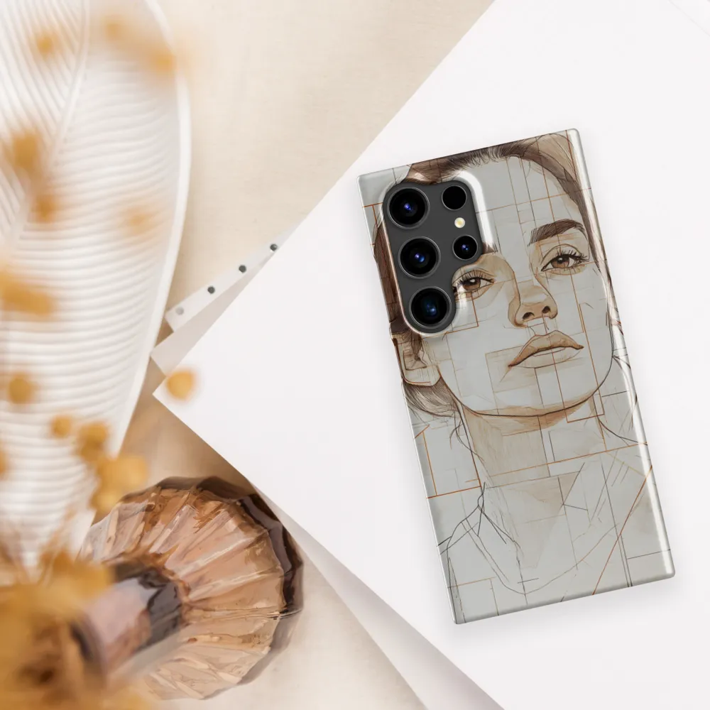 Geometric Serenity: A Minimalist Portrait