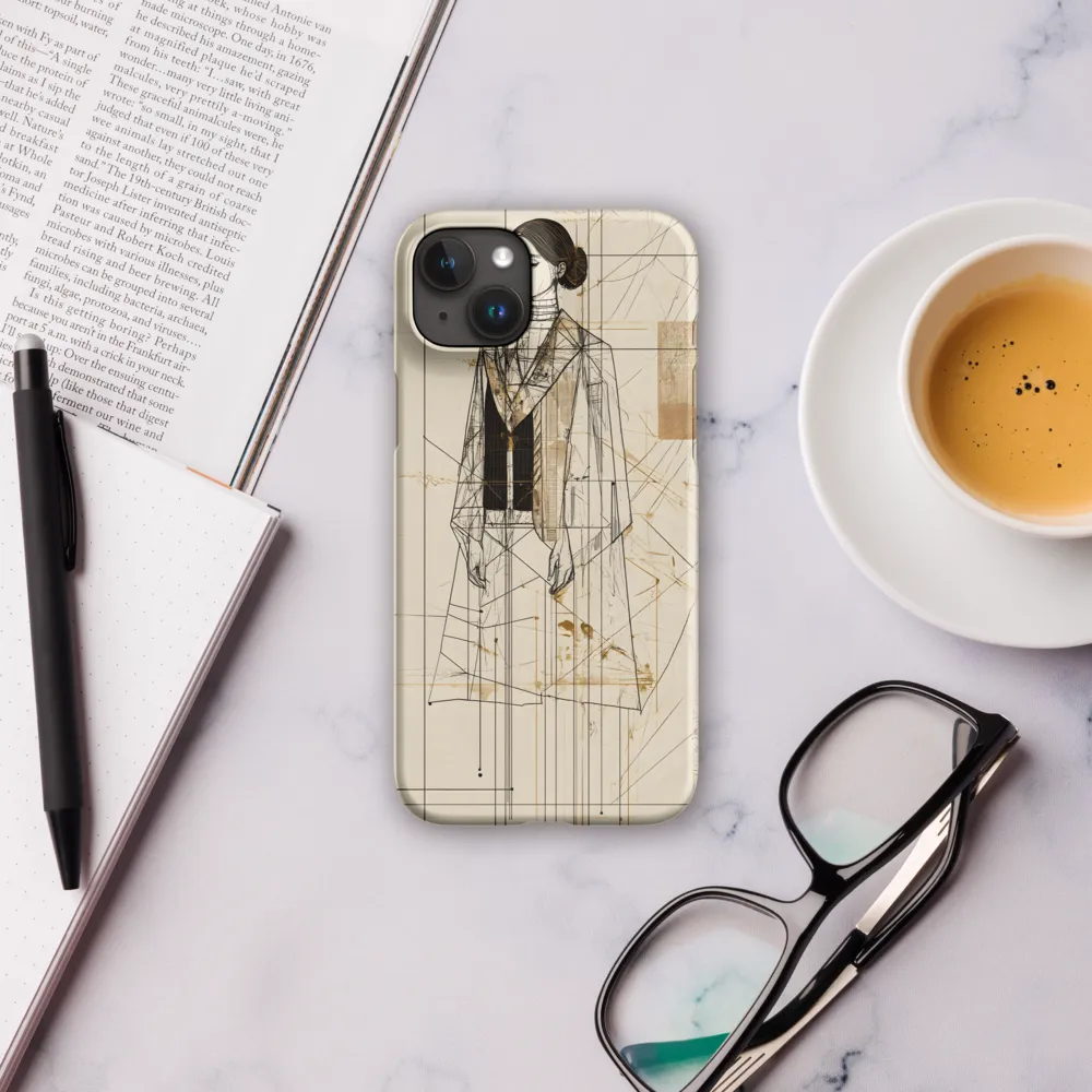 Elegance in Lines | Phone Case |  15 Plus | Snap Case | Matte