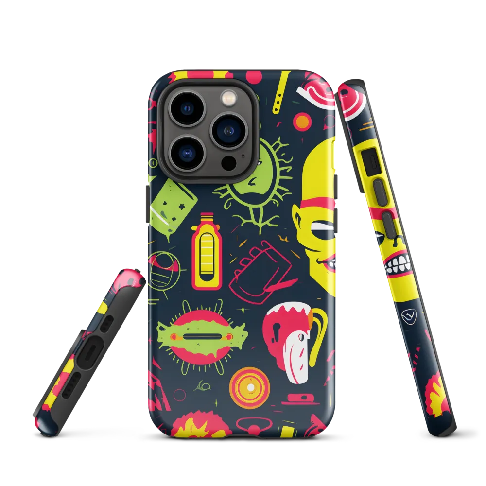Neon Revelry: A Quirky Exploration of Modern Pop Art