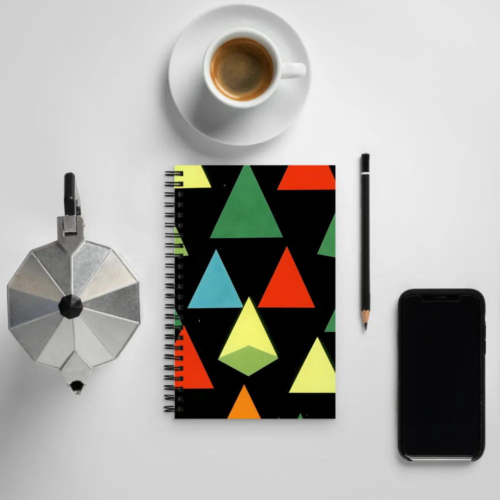 Geometric Harmony in Color | Spiral Notebook