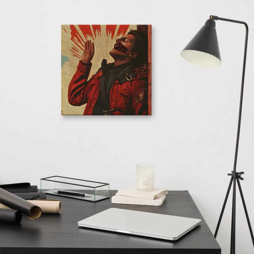 Defiant Echoes of Ruin | Canvas | 16″×16″